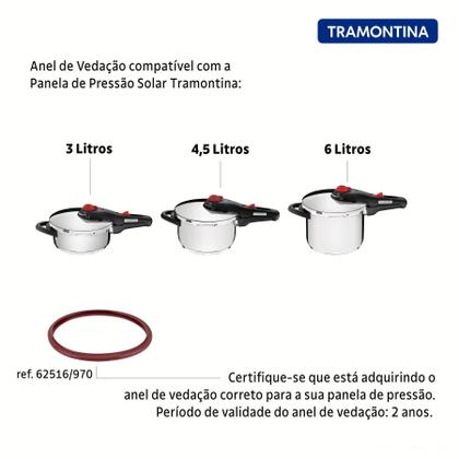 Imagem de Anel de Vedação para Panela de Pressão Tramontina Solar em Silicone 22 cm