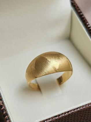 Imagem de Anel Detalhe Fosco Ouro 18k - 2.24