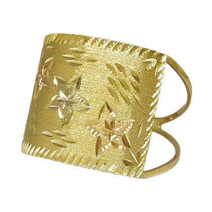 Imagem de Anel Em Ouro 10k 416 Chapa Com Estrelas