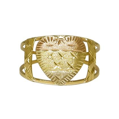 Imagem de Anel Em Ouro 10k 416 Coração Com Laterais