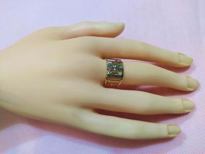 Imagem de Anel Em Ouro 18k 750 Chapa 6 Cores Com Laterais