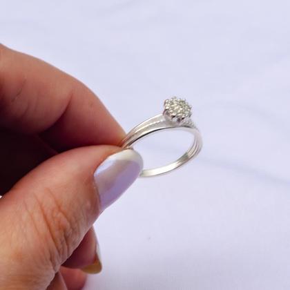 Imagem de Anel Estilo Chuveiro Prata 925 Cravejado Com Zircônia