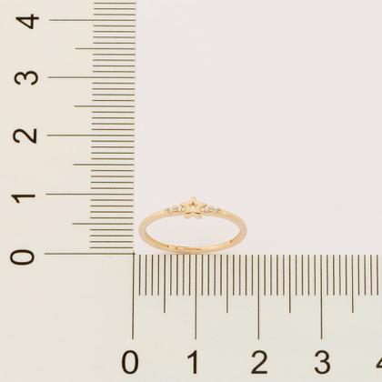 Imagem de Anel estrela 18k com zircônias BRANCO 513022 Rommanel