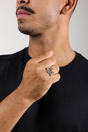 Imagem de Anel Estrela De Davi Prata 925 Kl Mod 03