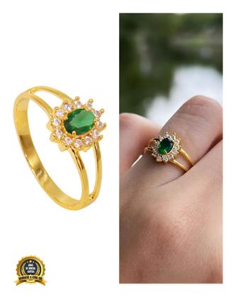 Imagem de Anel Feminino de Formatura Moeda antiga com Banho de Ouro 18k