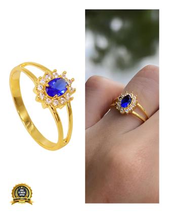 Imagem de Anel Feminino de Formatura Moeda antiga com Banho de Ouro 18k