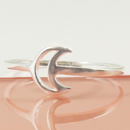 Imagem de Anel Feminino Prata Legitima Lua