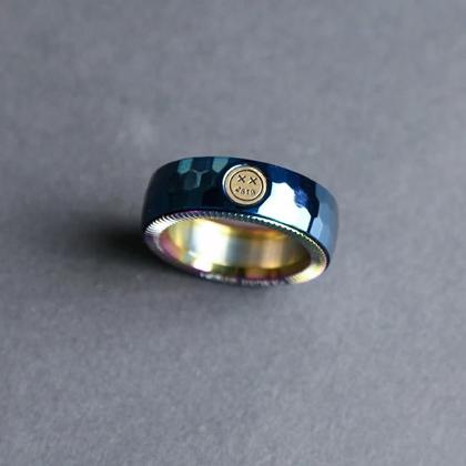 Imagem de Anel Fidget Spinner de Aço Inoxidável - Ajustável e com Design de Catraca