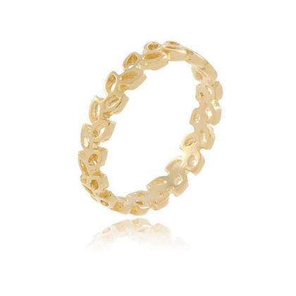 Imagem de Anel Folha banhado a ouro com garantia