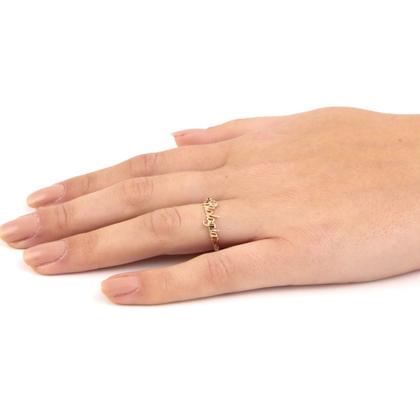 Imagem de Anel Formatura Nomes Cursos Ouro Puro 10k An120