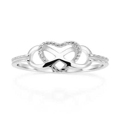 Imagem de Anel Infinito Amor Prata Legítima 925 Bulgaro Pratas