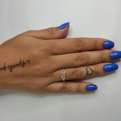 Imagem de Anel Infinito Amor Prata Legítima 925 Bulgaro Pratas