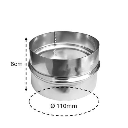 Imagem de Anel Inox Ø 110mm Para Cano Chaminé Fogão a Lenha - 1901 N1 Hedlund