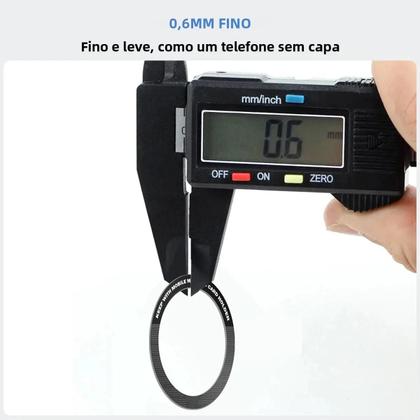 Imagem de Anel Magnético Universal De Metal Para Carregador Sem Fio E Suporte Veicular