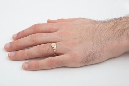 Imagem de Anel Masculino Adulto Ouro 18k Redondo  A69