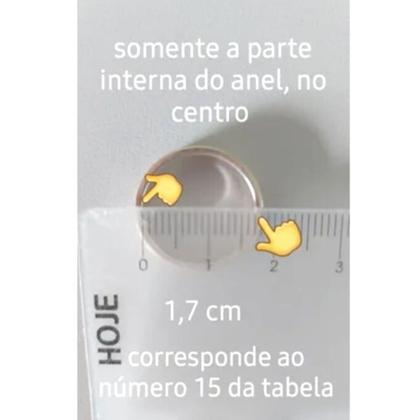 Imagem de Anel Meia Aliança Em Prata Zircônias e Aplique em Ouro 14 K