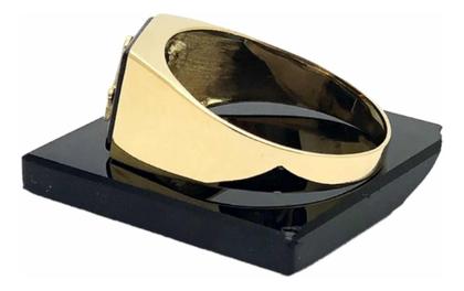 Imagem de Anel Ouro 18k Maçonaria Pedra Onix 1cm Maçon Feito A Mão K5