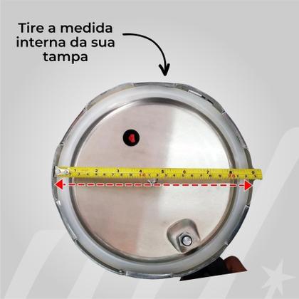 Imagem de Anel Panela Pressão Rochedo Inox 6L Borracha De Vedação Silicone Acessórios de Cozinha