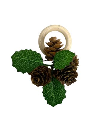 Imagem de Anel para Guardanapo Natal Pick Pinha ou Cereja 9cm