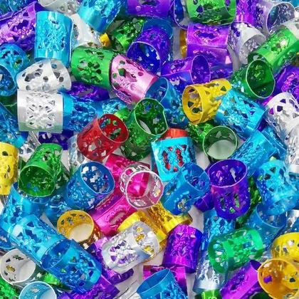 Imagem de Anel para Tranças Dread Regulável 8x9mm com 100 peças