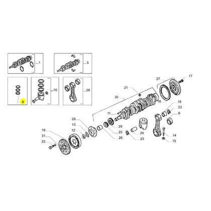 Imagem de Anel Pistão Motor Para Iveco Eurotech - 1907470