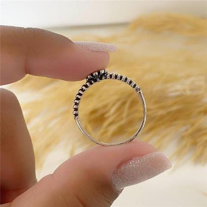 Imagem de Anel prata 925 flor trabalhado