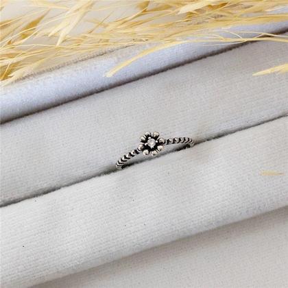 Imagem de Anel prata 925 flor trabalhado