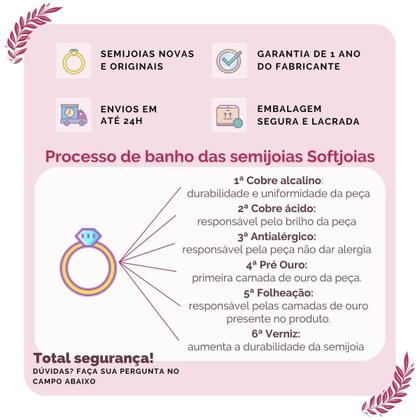 Imagem de Anel Quadrado com Um Ponto de Luz Folheado em Ródio Branco Softjoias