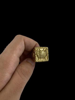 Imagem de Anel são miguel arcanjo - banhado a ouro 18k