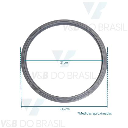 Imagem de Anel Silicone Vedação Autoclave 12l Mod Lx Compatível Dabi