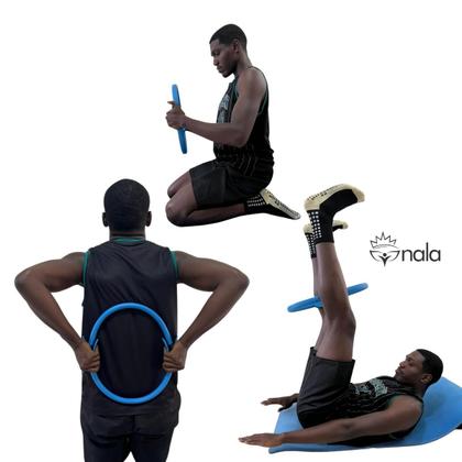 Imagem de Anel Tonificador Arco Adutor Flexivel Para Pilates Yoga- Cinza