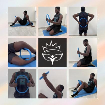 Imagem de Anel Tonificador Arco Adutor Flexivel Para Pilates Yoga- Cinza