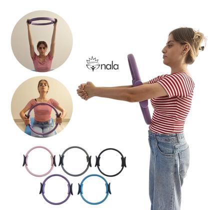 Imagem de Anel Tonificador Arco Adutor Flexivel Para Pilates Yoga- Cinza