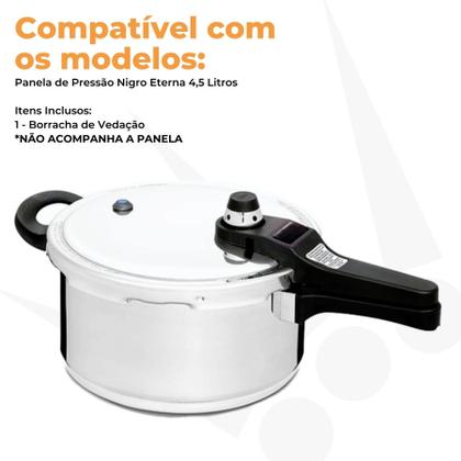 Imagem de Anel Vedação Silicone Azul Compatível Panela Nigro Eterna 4,5L