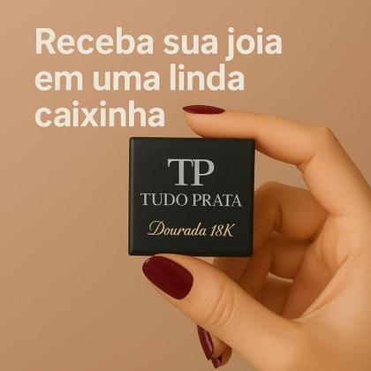 Imagem de Anel Viena Retangular Prata 925 Dourada 18k - Zircônia