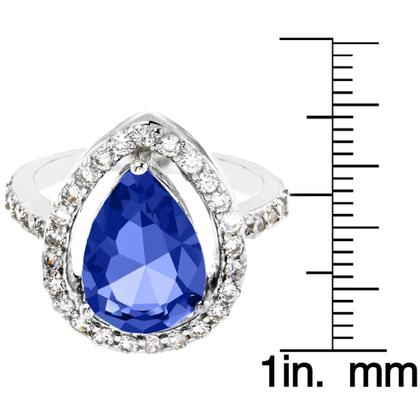 Imagem de Anel West Coast Jewelry Montana Blue CZ Sterling Silver