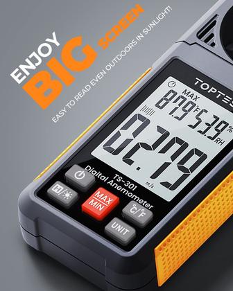 Imagem de Anemômetro Digital TOPTES TS-301 com Tela LCD