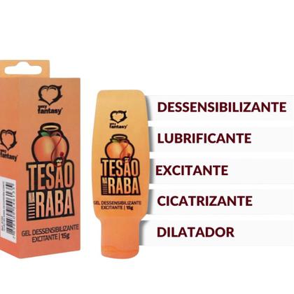 Imagem de Anestésico Anal Tesão Na Raba Gel Excitante  E Lubrificante 15ml  Sexy Fantasy  Sex Shop Produtos Adultos