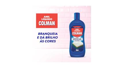 Imagem de Anil Líquido Colman Branqueador De Roupas Pós Lavagem 200ml