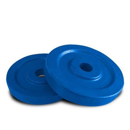 Imagem de Anilha 05 Kg Ferro Fundido Pintado com Furo de 32mm