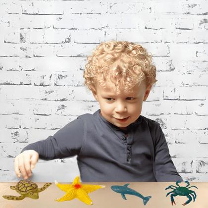 Imagem de Animais De Brinquedo Marinho Brinquedos Para Menino Infantil Kit Animal Interativo Crianças