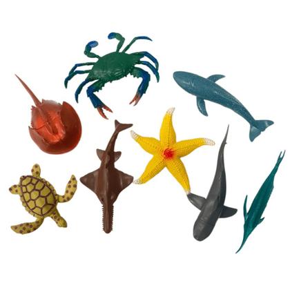 Imagem de Animais De Brinquedo Marinho Brinquedos Para Menino Infantil Kit Animal Interativo Crianças