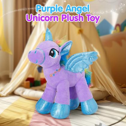 Imagem de Animais de pelúcia Houwsbaby Purple LED Light Up Unicorn 35 cm