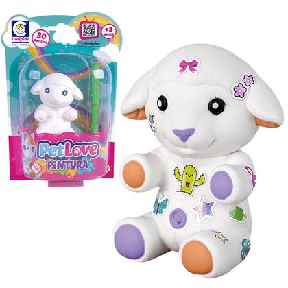 Animais Para Colorir Pet Love Pintura Bonecos Para Pintar Com Caneta Brinquedo Infantil - Cotiplás - Cotiplas Imagem de Animais Para Colorir Pet Love Pintura Bonecos Para Pintar Com Caneta Brinquedo Infantil - Cotiplás