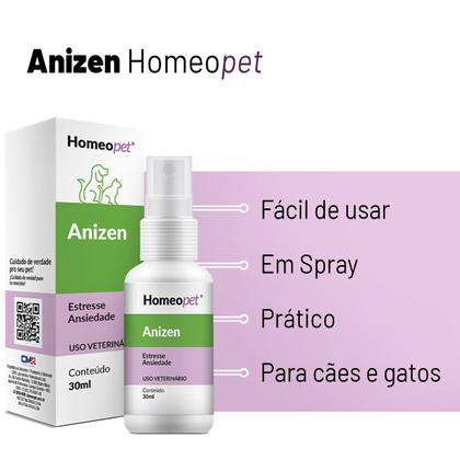 Imagem de Anizen Anti Estresse Agressividade e Medo Cães Gatos 30ml
