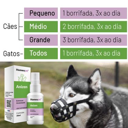 Imagem de Anizen Anti Estresse Agressividade e Medo Cães Gatos 30ml
