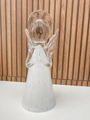 Imagem de Anjo em Murano Menadel P Quartzo Pérola