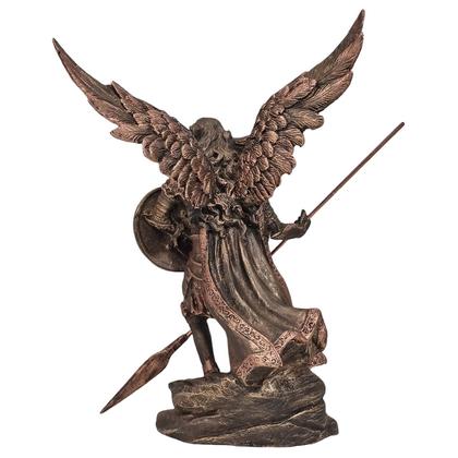 Imagem de Anjo São Rafael Imagem De Santo Arcanjo Religioso Estatueta