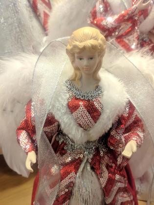 Imagem de Anjos Enfeite Decoração De luxo Arvore de Natal 30 cm