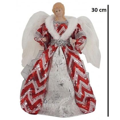 Imagem de Anjos Enfeite Decoração De luxo Arvore de Natal 30 cm